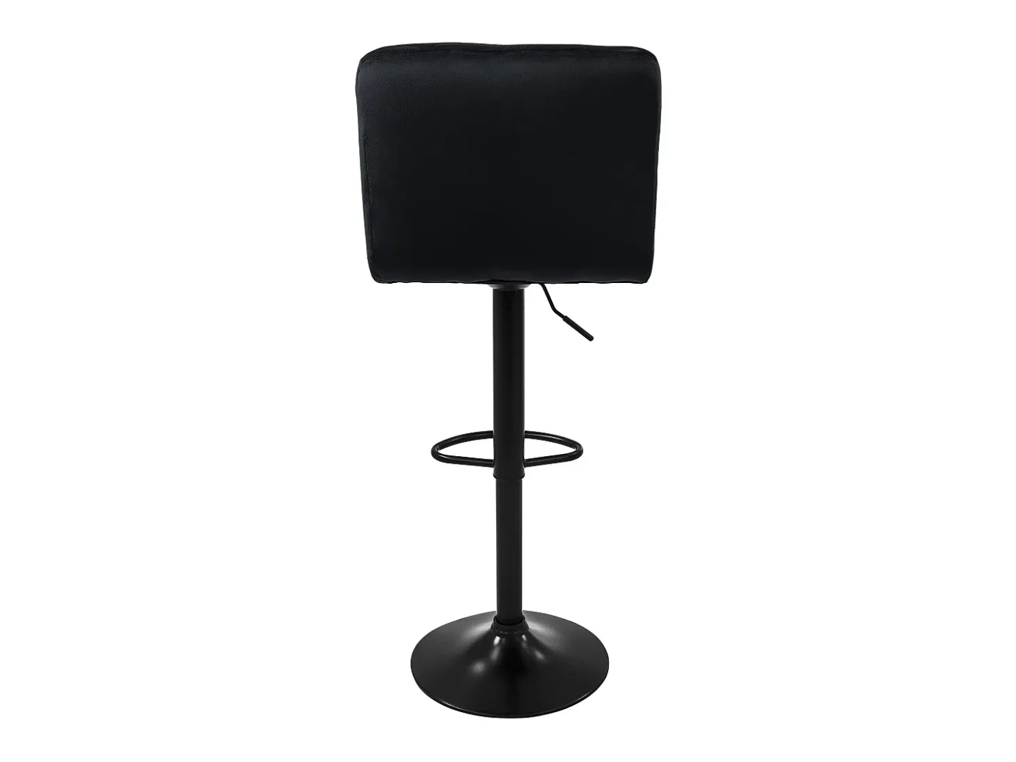 Juego de 4x taburetes de bar negro sillas con respaldo asientos regulables