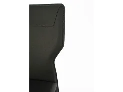 Kim - Silla de piel sintética gris oscuro (2 piezas)