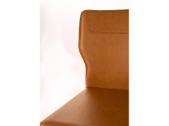 Kim - Silla de piel sintética naranja (2 piezas)
