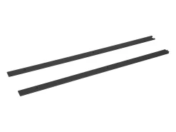Kit de accesorios para puerta corredera negro 200x4x0,7cm HOMCOM