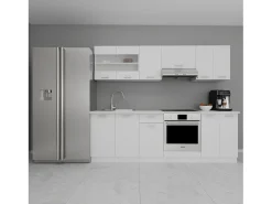 Kitchenette Esilo Blanco AL. 145 x AN. 240 x. P. 60 cm