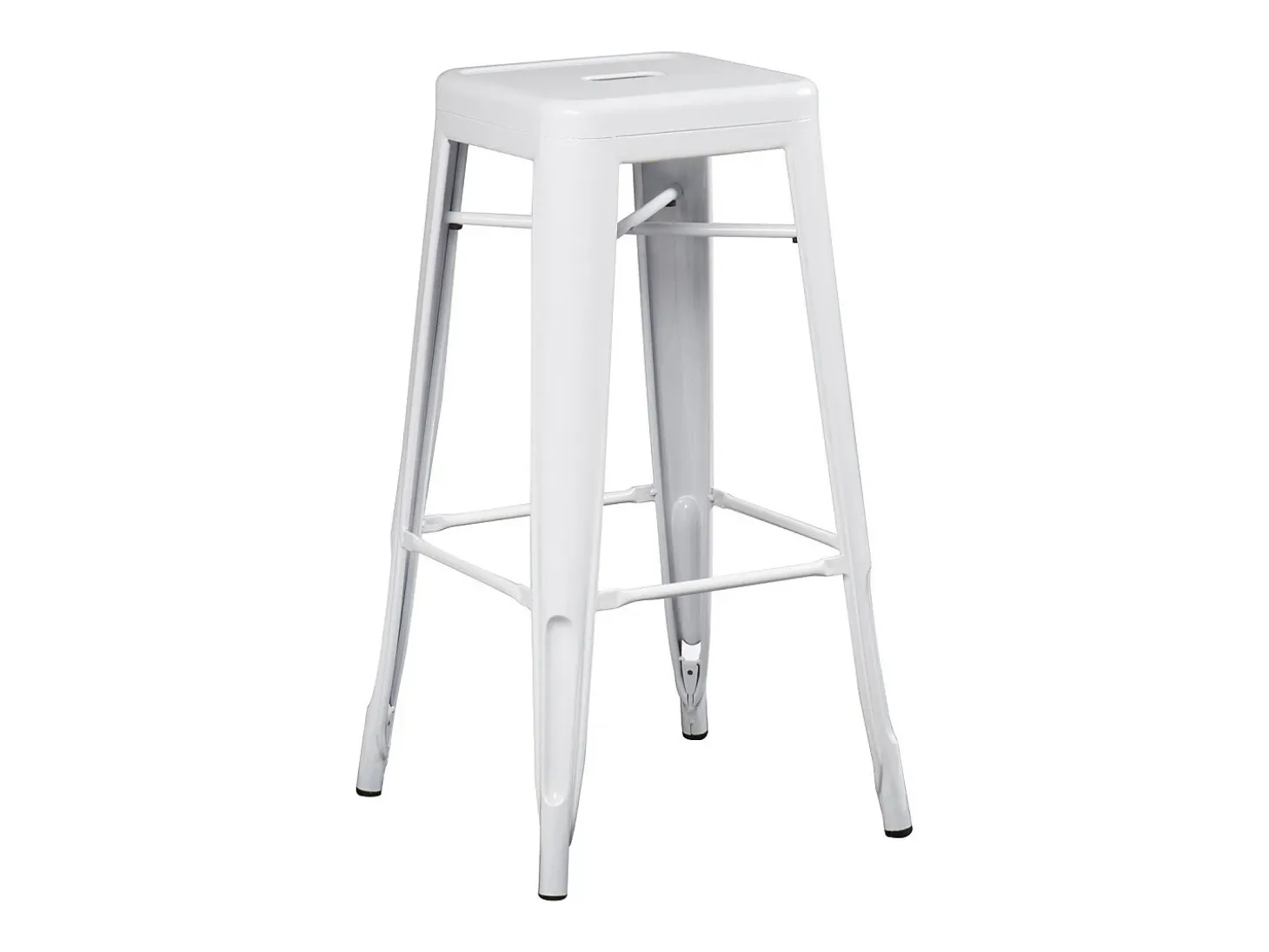 Kontoir taburete de acero beige brillante 76 cm-Color Rosa claro