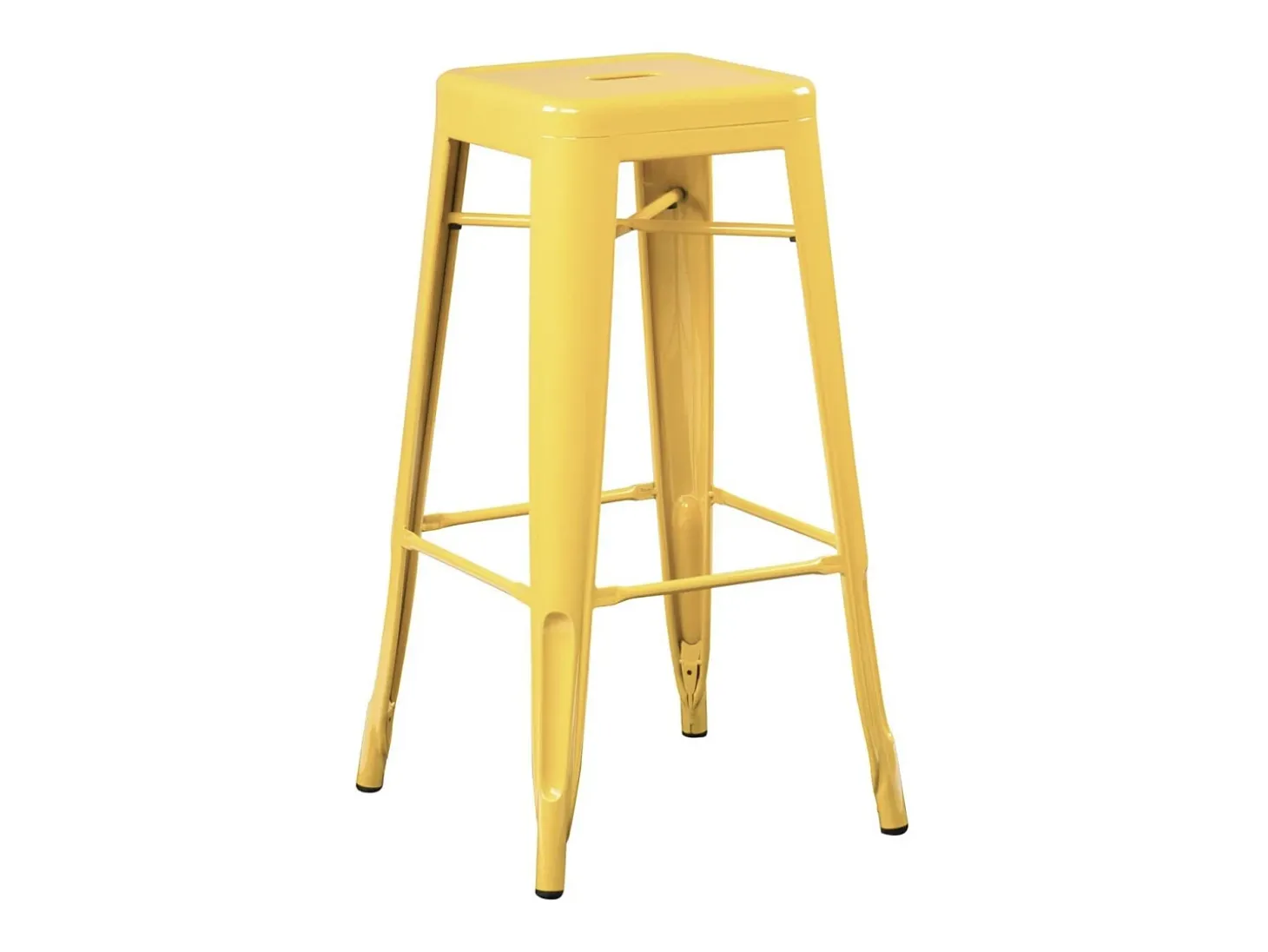 Kontoir taburete de acero beige brillante 76 cm-Color Verde caqui