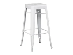 Kontoir taburete de acero beige brillante 76 cm-Color Gris