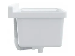 Lavabo de pared blanco 50x35x24 cm resina