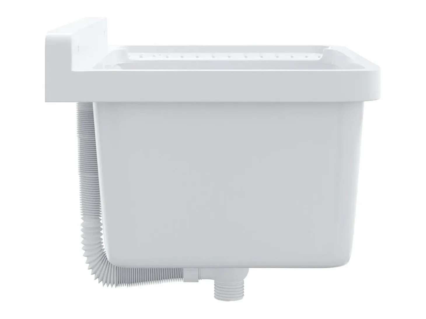 Lavabo de pared blanco 50x35x24 cm resina