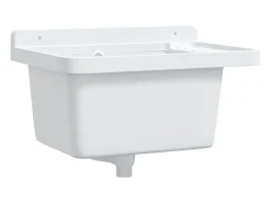Lavabo de pared blanco 50x35x24 cm resina