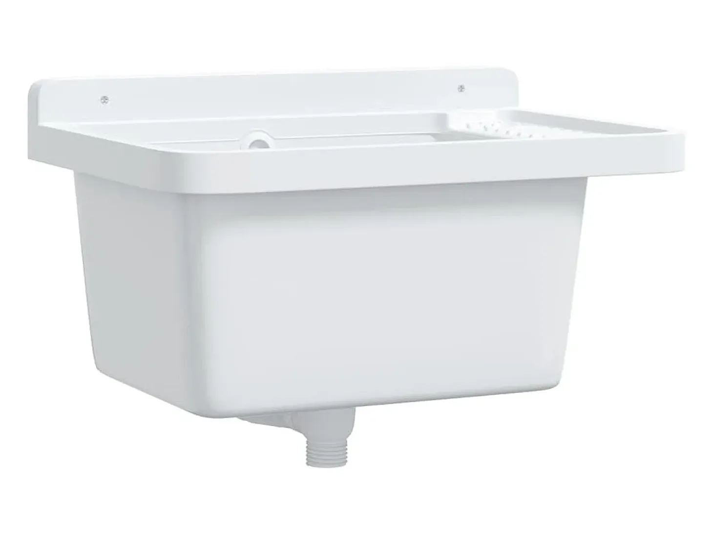 Lavabo de pared blanco 50x35x24 cm resina