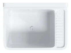 Lavabo de pared blanco 50x35x24 cm resina