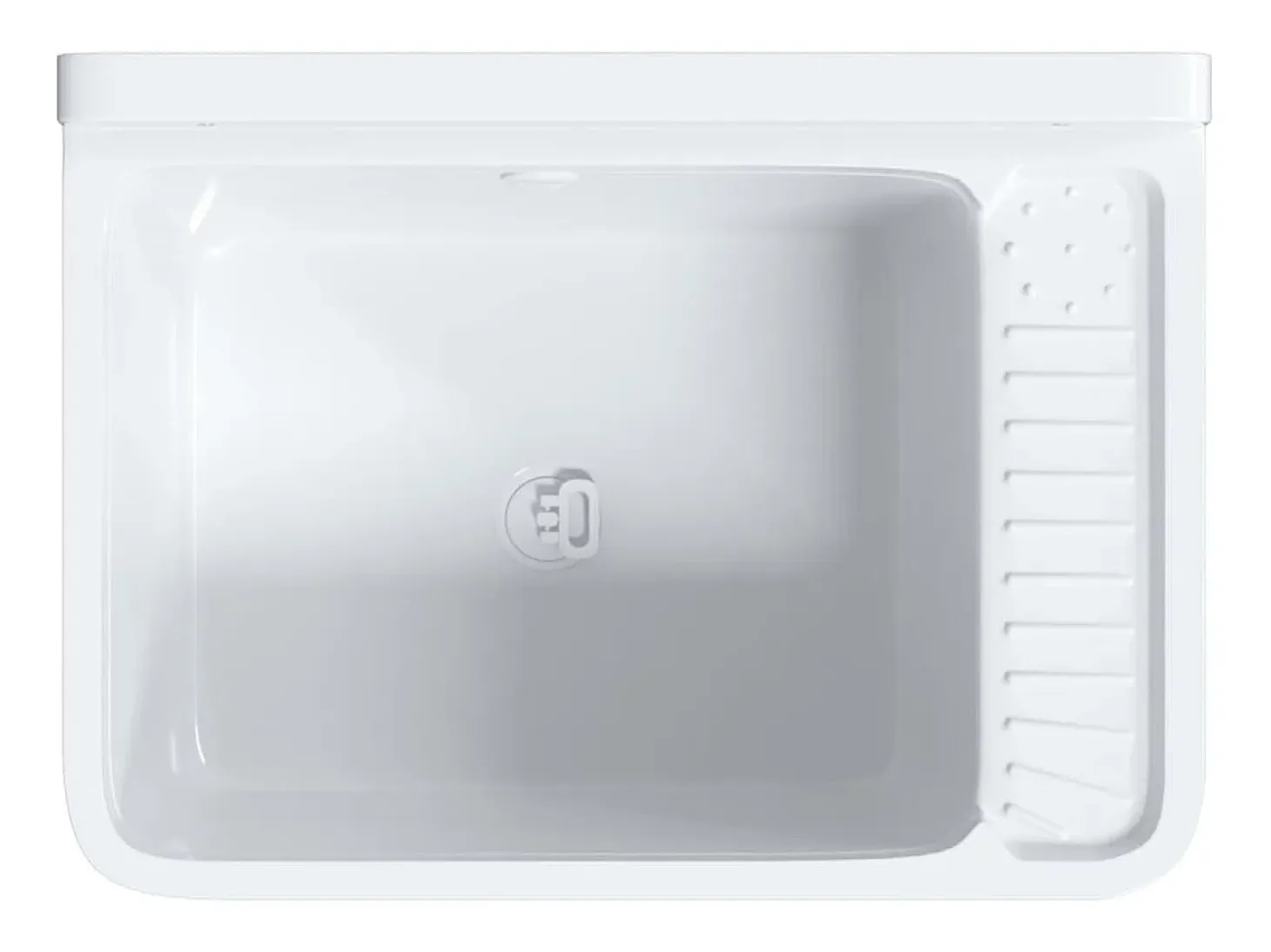 Lavabo de pared blanco 50x35x24 cm resina
