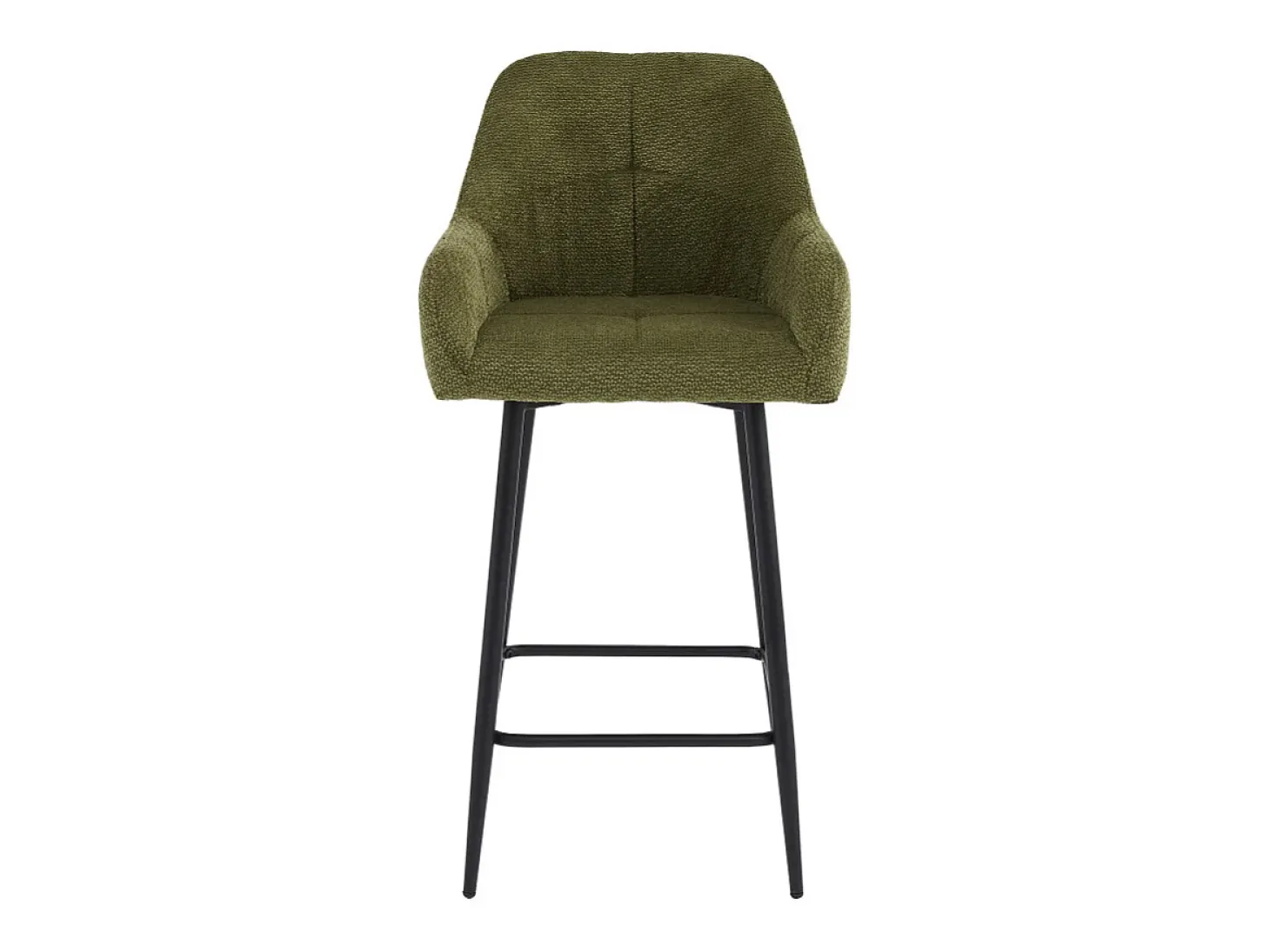 LEA-Silla de bar de tela Ikon Verde (x2)