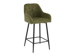 LEA-Silla de bar de tela Ikon Verde (x2)