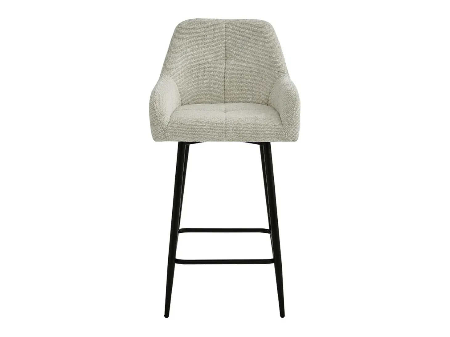 LEA-Silla de bar de tela Ikon Beige (x2)