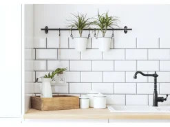 Leeds mezclador para fregadero retro negro Essebagno