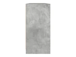 Librería con puertas gris hormigón 204x37x75 cm