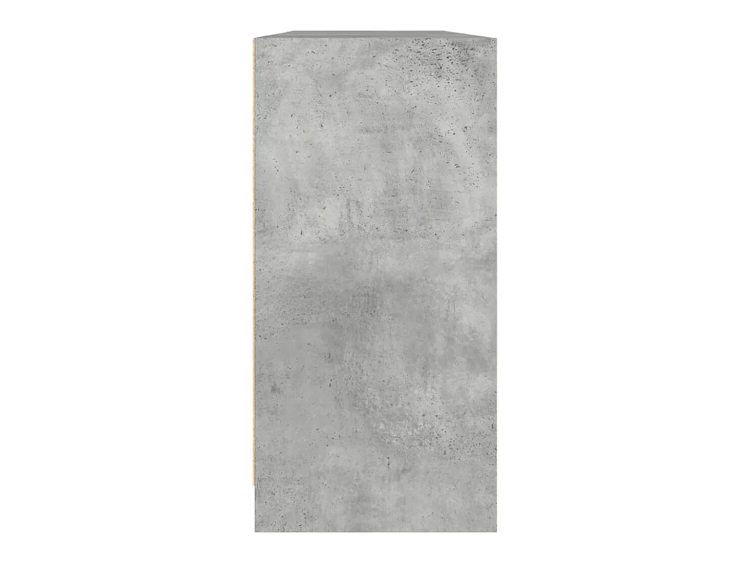 Librería con puertas gris hormigón 204x37x75 cm