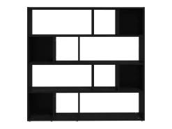 Librería/Pared divisoria negra 105x24x102 cm