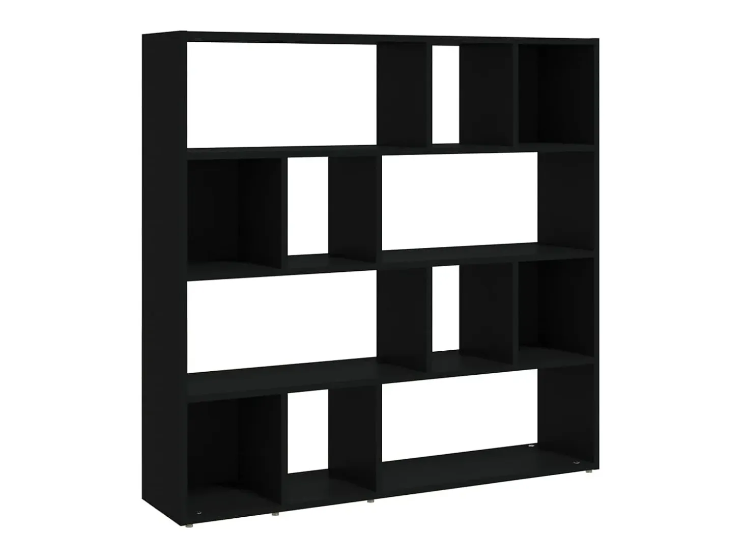 Librería/Pared divisoria negra 105x24x102 cm