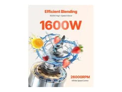 Licuadora SucceBuy 2.4 L 1600 W para Batidos – Licuadora de Cocina con Motor Potente para una Transformación Multifuncional de Alimentos