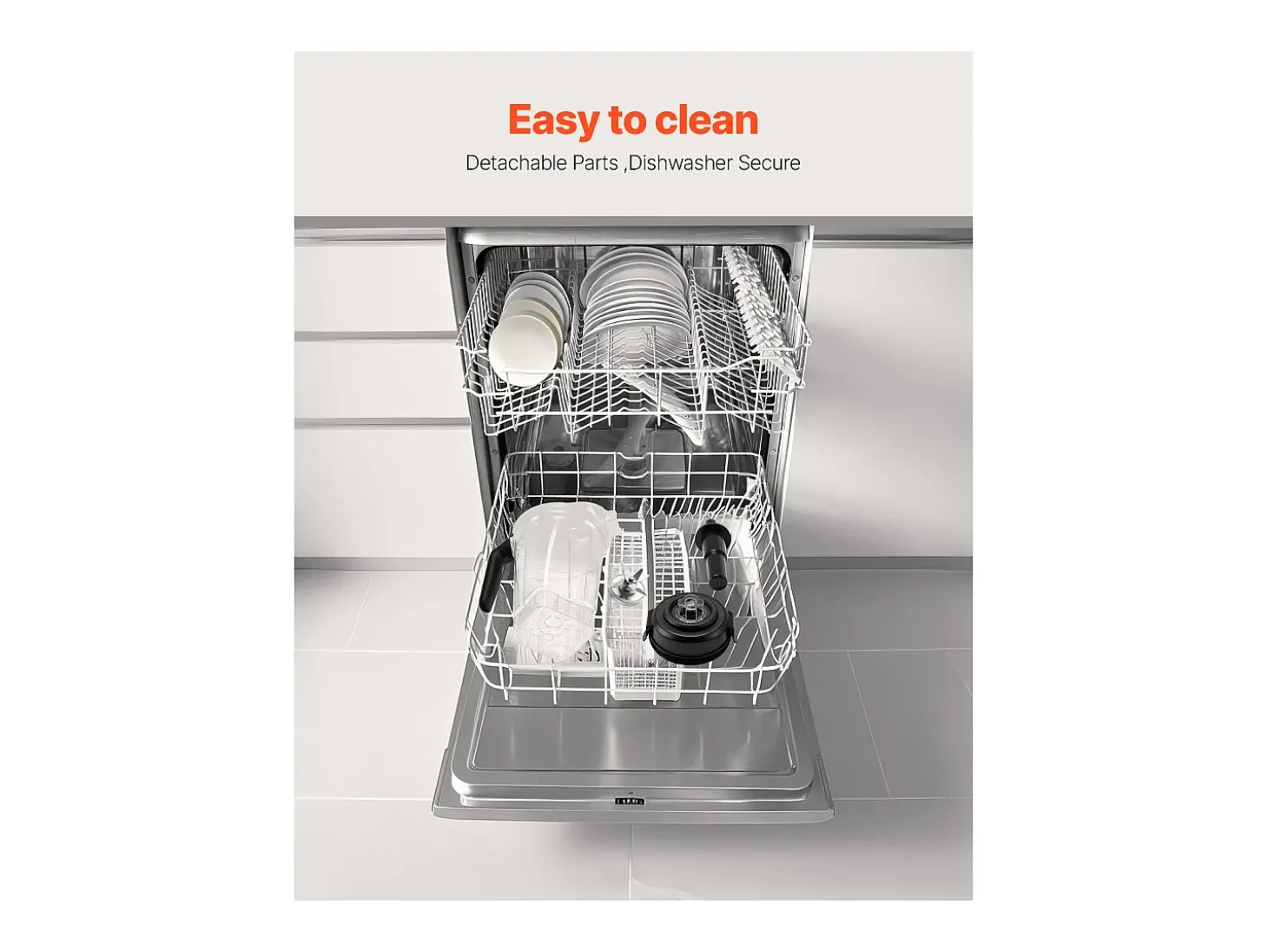 Licuadora SucceBuy 2.4 L 1600 W para Batidos – Licuadora de Cocina con Motor Potente para una Transformación Multifuncional de Alimentos