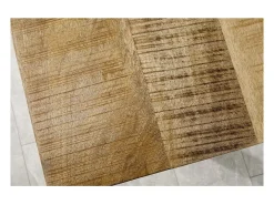 LODEN 180 cm – Tablero de madera maciza de mango y patas de metal negro