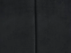 Lote de 2 sillas cantilever de terciopelo y metal cromado - Negro - BERLONA