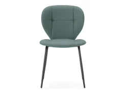 Lote de 2 sillas con patas de metal negro L50 cm - MAURA