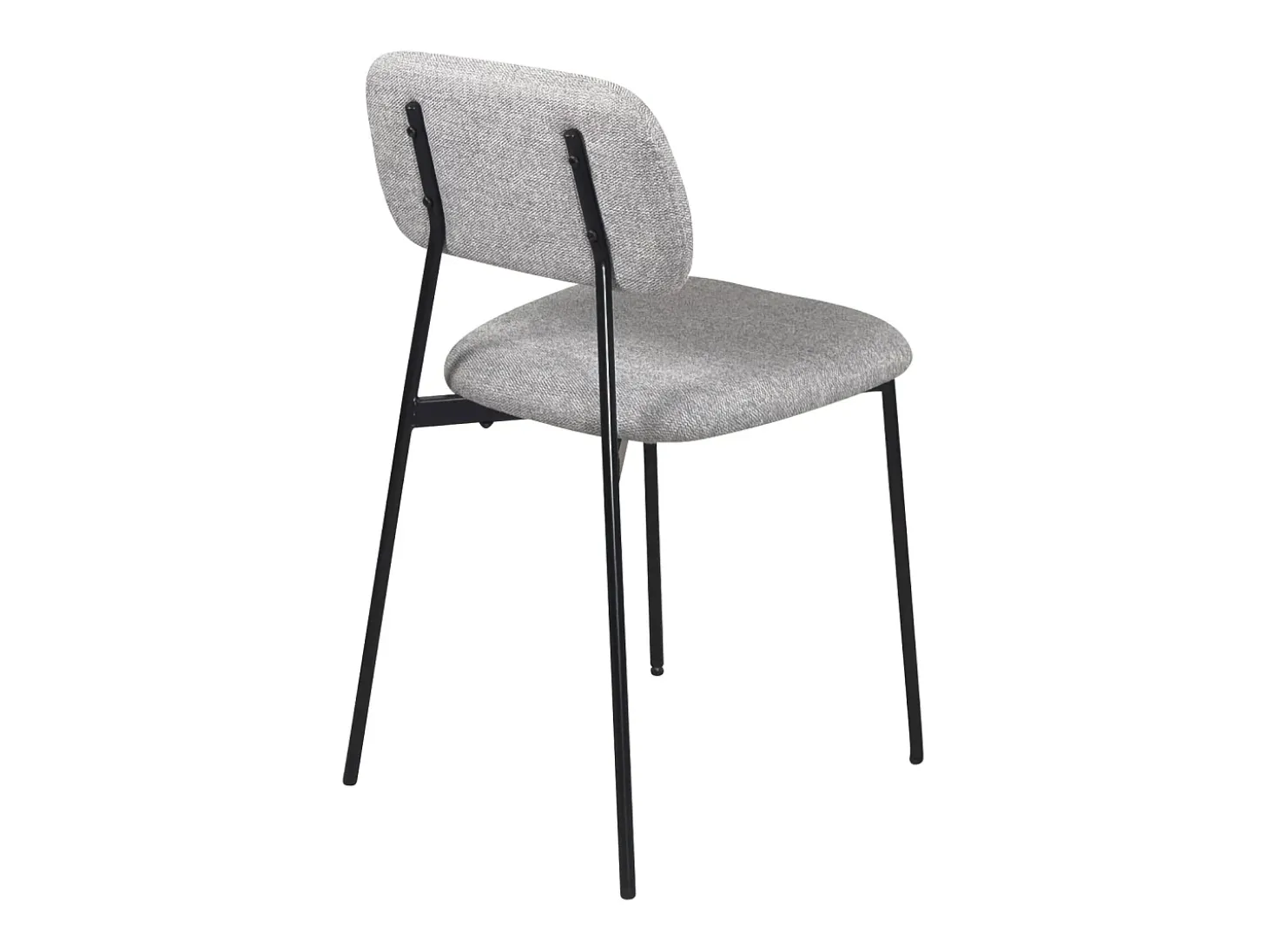 Lote de 4 sillas de comedor diseño Tala – Tejido mezcla gris