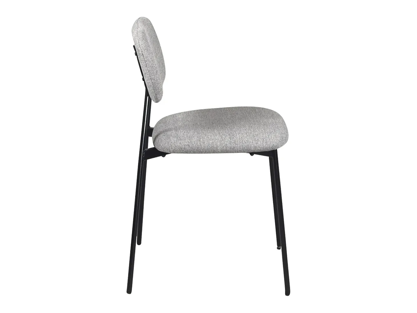 Lote de 4 sillas de comedor diseño Tala – Tejido mezcla gris