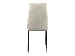 Lote de 4 sillas de comedor Milo – Tejido a rayas beige