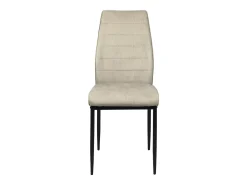 Lote de 4 sillas de comedor Milo – Tejido a rayas beige