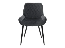 Lote de 6 sillas de comedor Sillas de salón Silla de cocina Terciopelo antracita