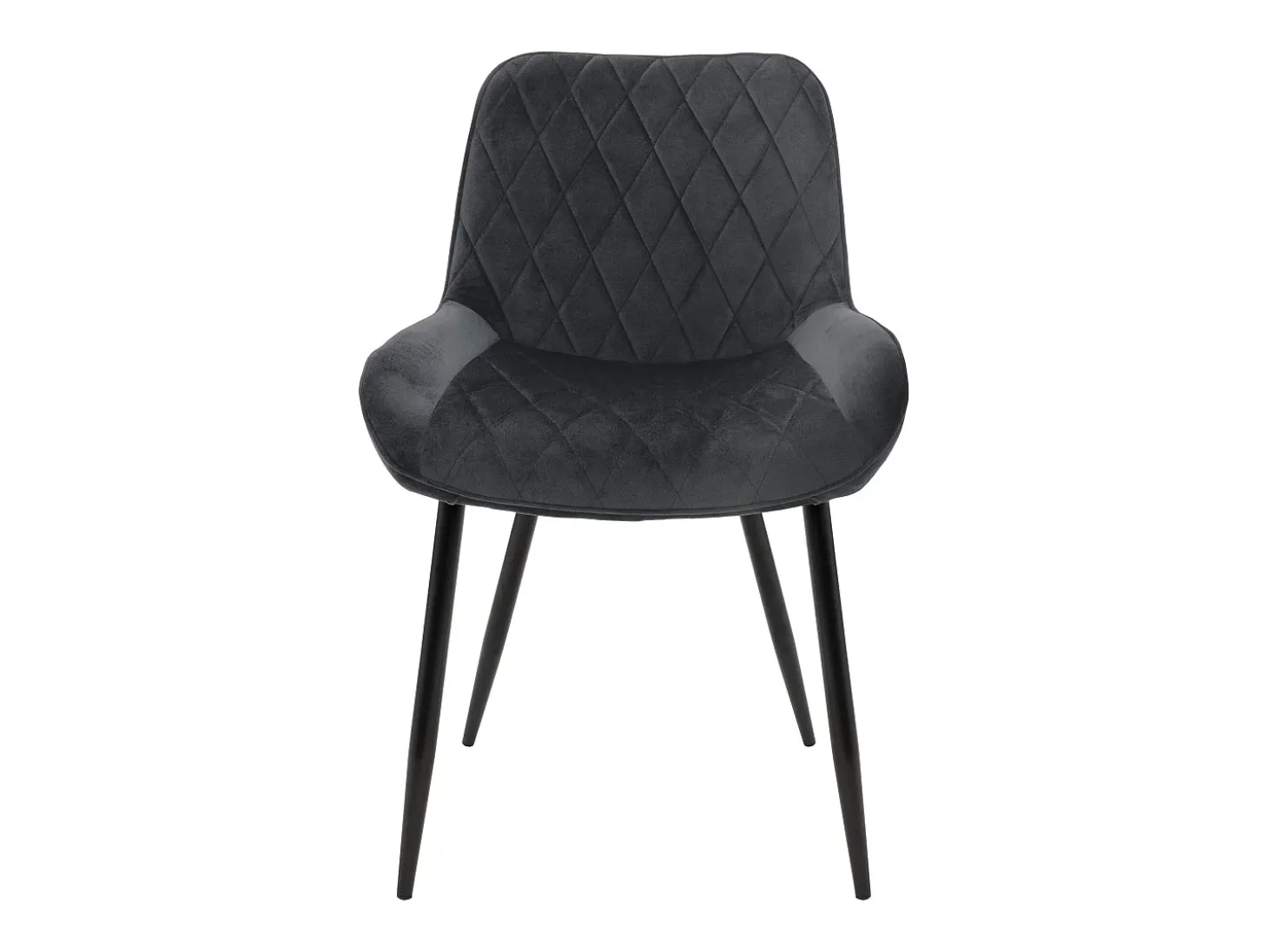 Lote de 6 sillas de comedor Sillas de salón Silla de cocina Terciopelo antracita