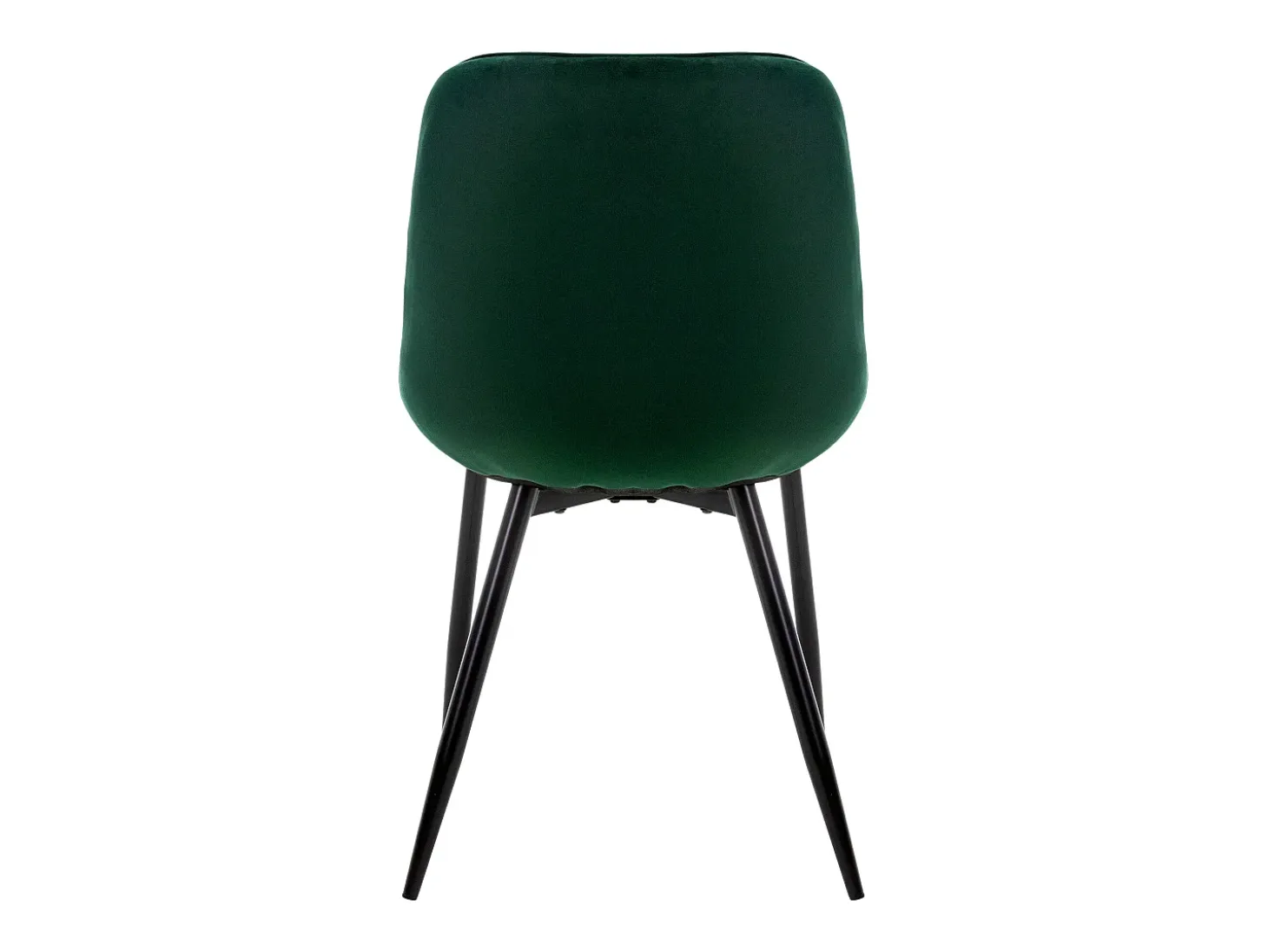 Lote de 4 sillas de comedor sillas de salón silla de cocina terciopelo verde oscuro