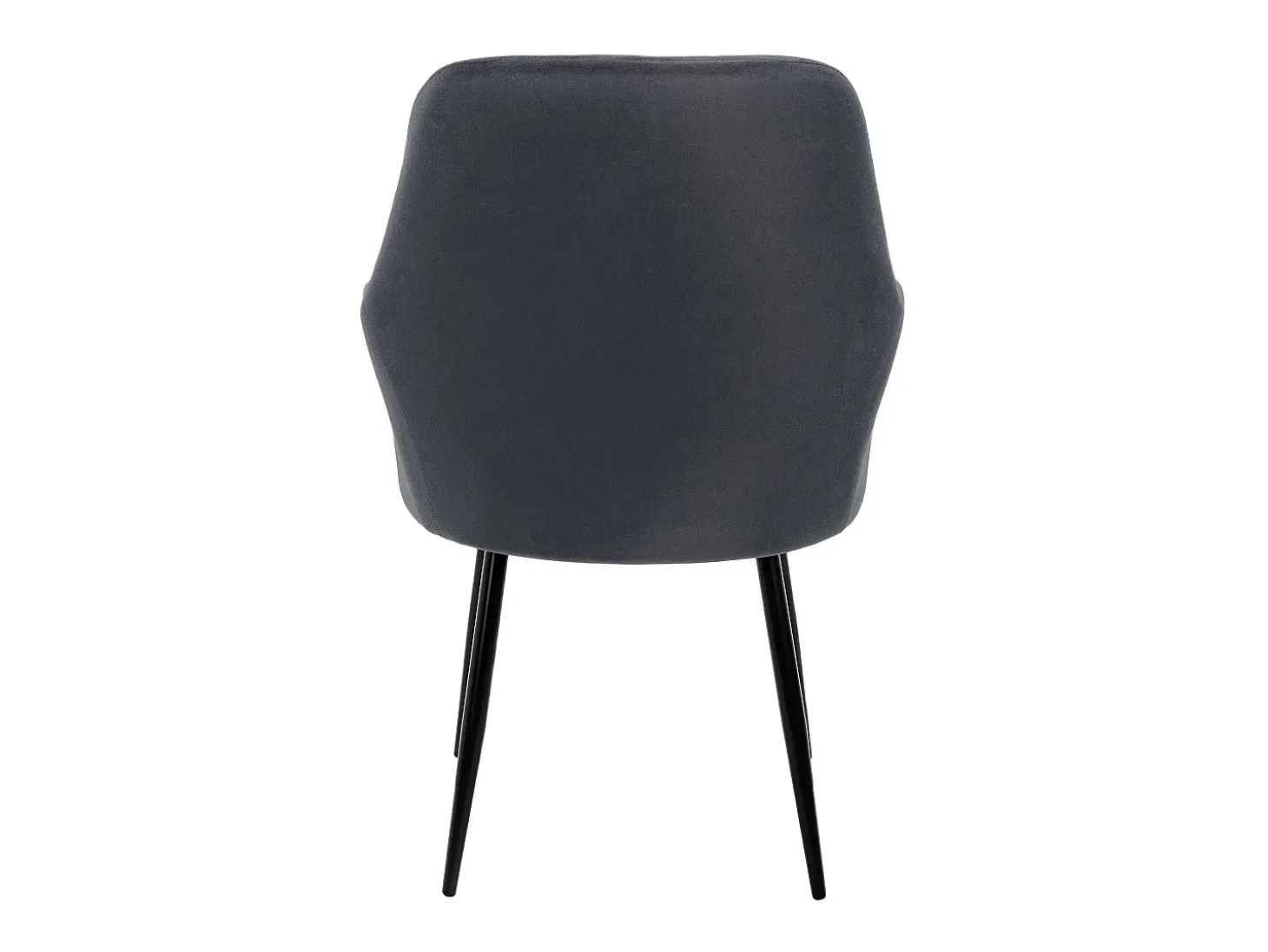 Lote de 6 sillas de comedor sillas de salón sillas de cocina de terciopelo gris oscuro