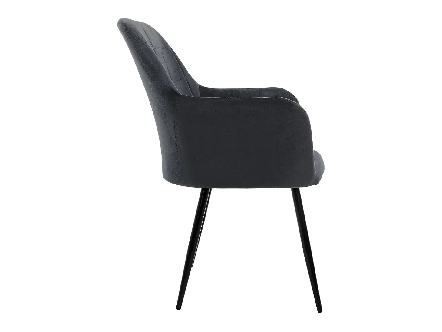 Lote de 6 sillas de comedor sillas de salón sillas de cocina de terciopelo gris oscuro
