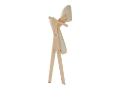 Lote de 4 sillas de comedor - Plegable - sillas de lino - Estructura de madera maciza - Beige