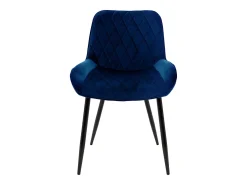 Lote de 6 sillas de comedor sillas de salón silla de cocina terciopelo azul oscuro