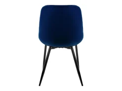 Lote de 6 sillas de comedor sillas de salón silla de cocina terciopelo azul oscuro