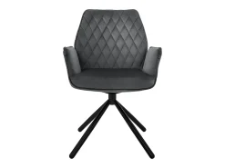 Lote de 2 sillas de comedor giratorias silla de comedor sillón de terciopelo giratorio 180