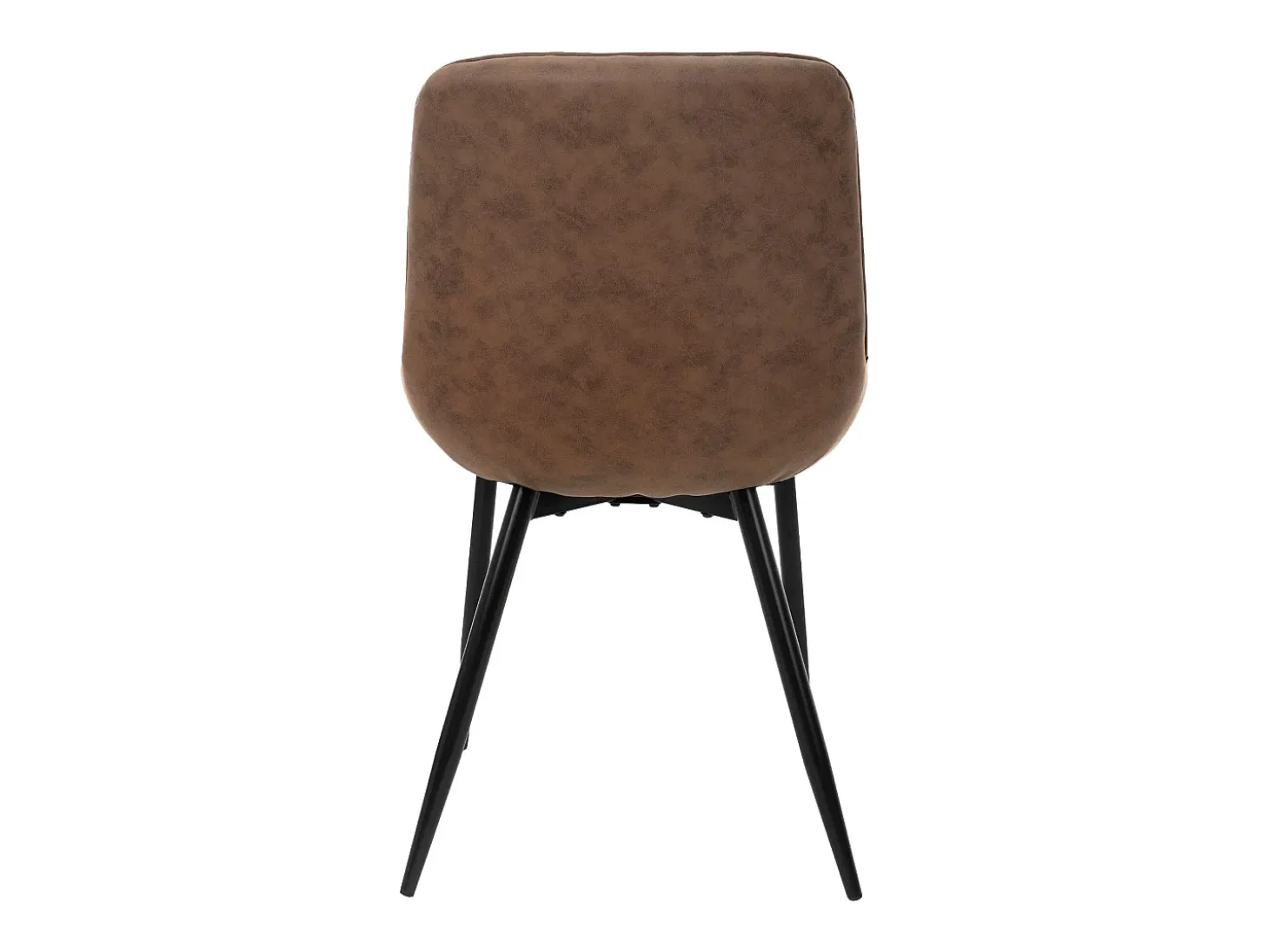 Lote de 4 sillas de comedor sillas de salón sillas de cocina PU marrón imitación piel