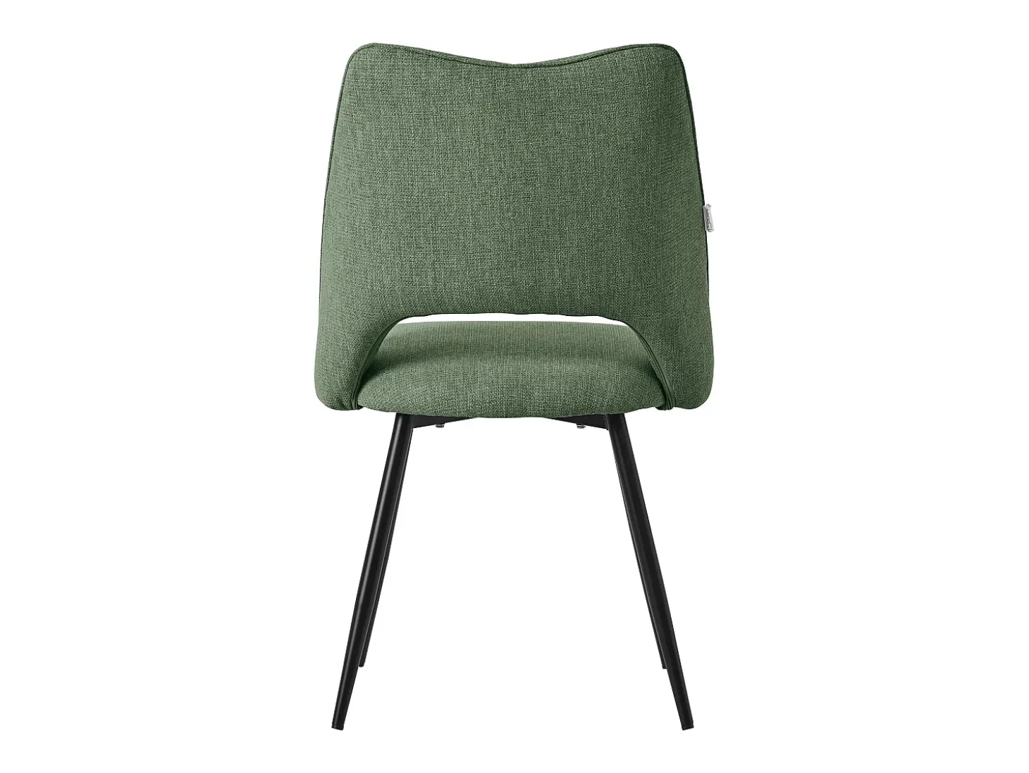 Lote de 2 sillas de comedor silla de cocina silla de salón respaldo tapizado verde