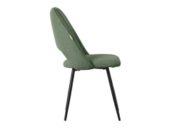 Lote de 2 sillas de comedor silla de cocina silla de salón respaldo tapizado verde
