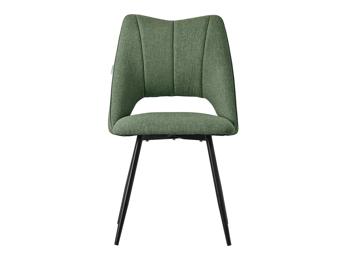 Lote de 2 sillas de comedor silla de cocina silla de salón respaldo tapizado verde
