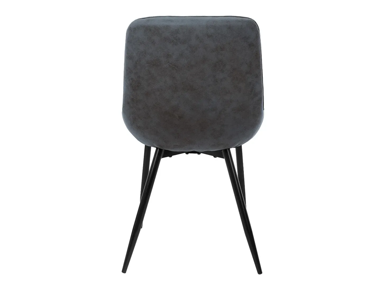 Lote de 4 sillas de comedor Sillas de salón Silla de cocina Antracita PU imitación cuero