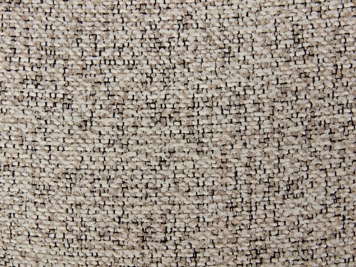 Lote de 2 sillas giratorias de tweed y metal color topo - Crema - VALIANA