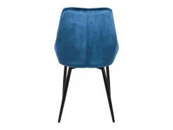 Lote de 2 sillas MASURIE - Terciopelo - azul oscuro