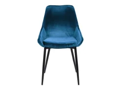 Lote de 2 sillas MASURIE - Terciopelo - azul oscuro