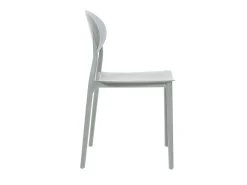 Lote de 2 sillas modernas gris polipropileno ANNA