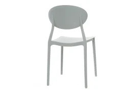 Lote de 2 sillas modernas gris polipropileno ANNA